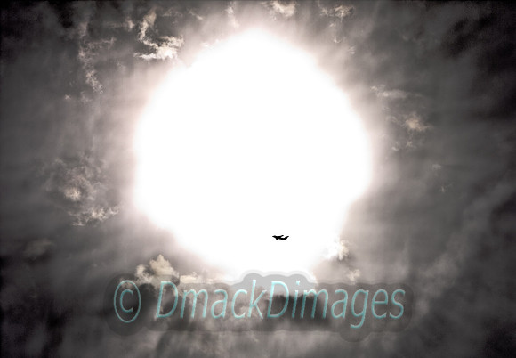Sun and plane